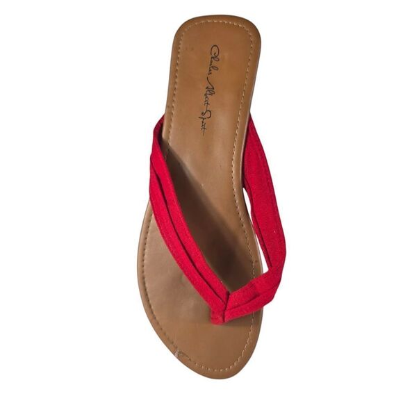 Charles Albert Red and Brown Sandals Casual Style - Picture 1 of 6